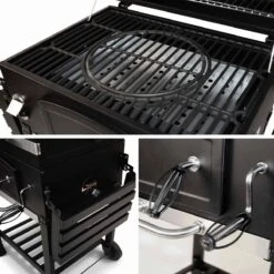 Alice's Garden Houtskool BBQ Bernard - Smoker - Verstelbare Houtskoolbak - Zwart -Barbecue Serie Winkel 1200x1200 229