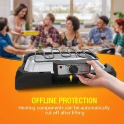 Aigostar Lava 30LDQ - Elektrische Grill - BBQ - Tafel Barbecue - Grilloppervlakte 41 X 24 Cm - 2000 Watt -Barbecue Serie Winkel 1200x1200 249