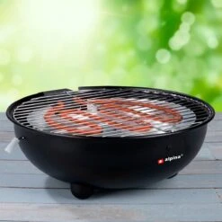 Alpina Elektrische BBQ - Tafel-Barbecue - Geen Rook - Binnen Barbecueën - 1250W - Ø 30 Cm - Zwart -Barbecue Serie Winkel 1200x1200 29