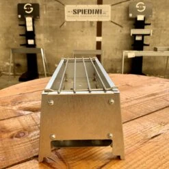 Spiedini Saté-bbq Bali 40 Mini - Kleine, Smalle Houtskoolbarbecue Met Horizontaal Rooster Voor Sate Of Andere Spiesjes - 40 Cm Lang, 11 Cm Breed, 14 Cm Hoog - Ideaal Voor Tuin- Of Open Haard, Of Balkon - Materiaal: Gealuminiseerd Ijzer -Barbecue Serie Winkel 1200x1200 31