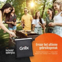 GrillX Barbecue Hoes - 145 X 61 X 117cm - BBQ Hoes Waterdicht - Beschermhoes Inclusief Trekkoord - BBQ Accesoires -Barbecue Serie Winkel 1200x1200 365