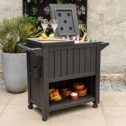 BluMill BBQ Tafel - Inclusief Koelvak 80 Liter - Op Wieltjes - Met Flessenopener - 102 X 46 X 86,5 Cm -Barbecue Serie Winkel 1200x1200 380