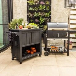 BluMill BBQ Tafel - Inclusief Koelvak 80 Liter - Op Wieltjes - Met Flessenopener - 102 X 46 X 86,5 Cm -Barbecue Serie Winkel 1200x1200 381