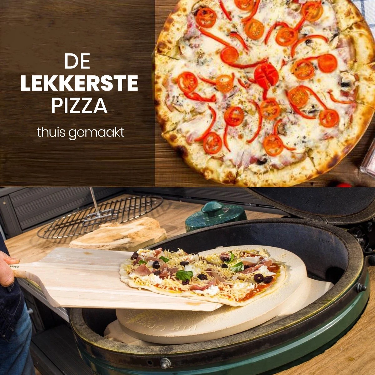 Buxibo 2in1 Pizzasteen - Voor BBQ & Oven - Inclusief Serveer Plank - Pizzabord/Pizzaplank - 30.5 X 38.1 X 1.4 Cm 11 Buxibo 2in1 Pizzasteen - Voor BBQ & Oven - Inclusief Serveer Plank - Pizzabord/Pizzaplank - 30.5 X 38.1 X 1.4 Cm - Afbeelding 11