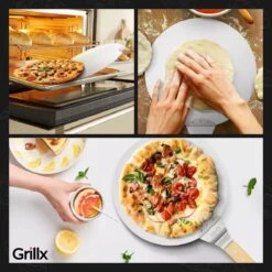 GrillX Pizzaschep Met Pizzasnijder - 30cm - In Luxe Doos - Pizzaspatel Voor BBQ & Oven - BBQ Accesoires Gereedschap -Barbecue Serie Winkel 1200x1200 414