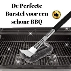 Gohh BBQ Borstel Met Schraper - Schoonmaakborstel - Barbecue Krabber Met Handige Bewaarzak 2 In 1 -Barbecue Serie Winkel 1200x1200 420