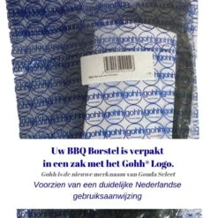 Gohh BBQ Borstel Met Schraper - Schoonmaakborstel - Barbecue Krabber Met Handige Bewaarzak 2 In 1 -Barbecue Serie Winkel 1200x1200 421