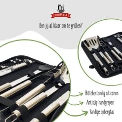 Krumble 18-delige Barbecue Set / Roestvrijstalen BBQ Set Van 18 / Inclusief Handige Opbergtas - RVS 10 Krumble 18-delige Barbecue Set / Roestvrijstalen BBQ Set Van 18 / Inclusief Handige Opbergtas - RVS -Barbecue Serie Winkel 1200x1200 492
