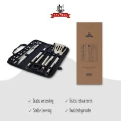 Krumble 18-delige Barbecue Set / Roestvrijstalen BBQ Set Van 18 / Inclusief Handige Opbergtas - RVS 12 Krumble 18-delige Barbecue Set / Roestvrijstalen BBQ Set Van 18 / Inclusief Handige Opbergtas - RVS -Barbecue Serie Winkel 1200x1200 494