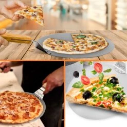 Inpro Pizzaschep RVS - Rond - Voor BBQ En Oven - Pizzaspatel - Taartschep - Houten Handvat - BBQ Gereedschap - Keukengerei - 30 Cm Diameter - Spatel -Barbecue Serie Winkel 1200x1200 499