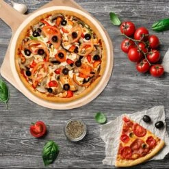 MaxxHome Pizzasteen - BBQ Steen - Maximum Te Verhitten Tot 600 Graden - ⌀33 - Incl. Houten Schep 11 MaxxHome Pizzasteen - BBQ Steen - Maximum Te Verhitten Tot 600 Graden - ⌀33 - Incl. Houten Schep -Barbecue Serie Winkel 1200x1200 533