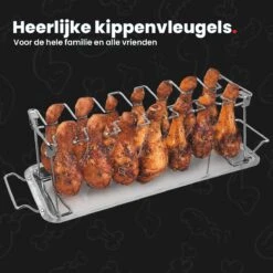 GrillX Kippenvleugelhouder - Kiphouder Voor BBQ & Oven - RVS - BBQ Accesoires 12 GrillX Kippenvleugelhouder - Kiphouder Voor BBQ & Oven - RVS - BBQ Accesoires -Barbecue Serie Winkel 1200x1200 545