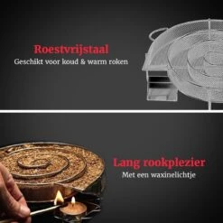 GrillX Cold Smoke Generator Met 1KG Kersen Rookmot - 6 Liter - Smokerbox - RVS Rookbox - Rookgenerator - Koud Roken - BBQ Accesoires -Barbecue Serie Winkel 1200x1200 576