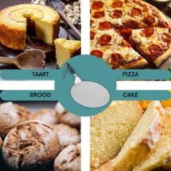 Nowad Pizzaschep RVS Rond - 30,5 Cm - PVC Handvat -Barbecue Serie Winkel 1200x1200 585