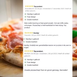 Nowad Pizzaschep RVS Rond - 30,5 Cm - PVC Handvat -Barbecue Serie Winkel 1200x1200 586