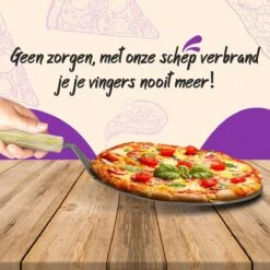 Nowad Pizzaschep RVS Rond Voor BBQ En Oven - 30,5 Cm - Pizzaspatel - Taartschep - Houten Handvat - Ophangbaar - Rond - Vaatwasbestendig - Keukenaccessoires -Barbecue Serie Winkel 1200x1200 613