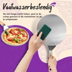 Nowad Pizzaschep RVS Rond Voor BBQ En Oven - 30,5 Cm - Pizzaspatel - Taartschep - Houten Handvat - Ophangbaar - Rond - Vaatwasbestendig - Keukenaccessoires -Barbecue Serie Winkel 1200x1200 618