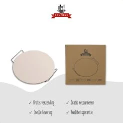 Pizzasteen BBQ & Oven | Pizzaplaat Voor De Lekkerste Bereiding Van Een Pizza Op Jouw Barbecue Of In De Oven | Pizza Stone Rond | Medium (33 Cm) -Barbecue Serie Winkel 1200x1200 627