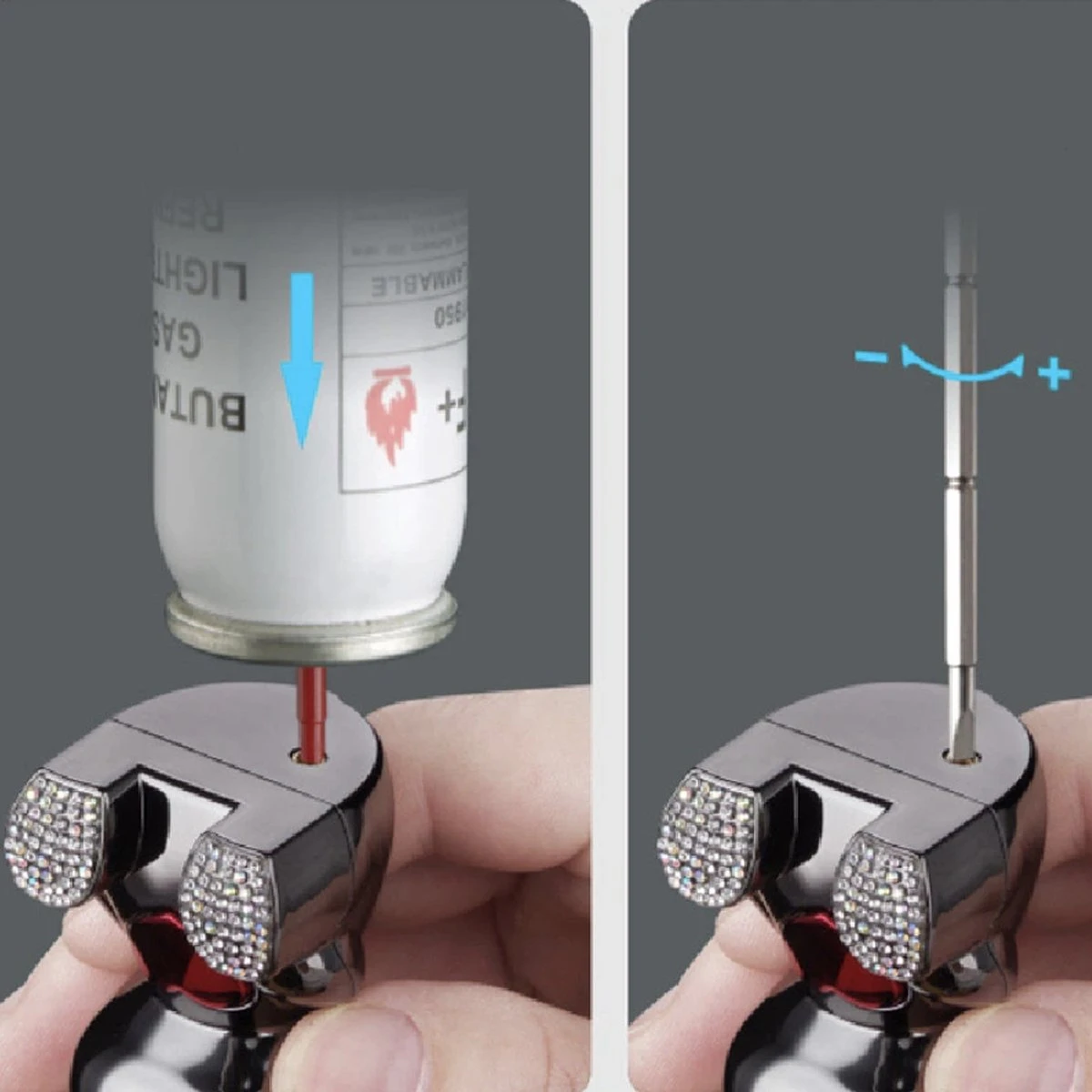 Merkloos Diamond Bear Aansteker - Kado - Valentijnsdag - Cute - TikTok - Cadeau 3 Merkloos Diamond Bear Aansteker - Kado - Valentijnsdag - Cute - TikTok - Cadeau - Afbeelding 3