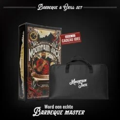 Mountain Jack® 40-Delige Luxe BBQ Grill Accessoires Set In Roestvrij Staal – Barbecue Gereedschap – Tangenset, Vlees Thermometer, Vleestang, Borstel, Spiezen, Vleesmes, Vleesvork -Barbecue Serie Winkel 1200x1200 657