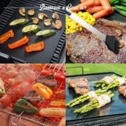Mountain Jack® 40-Delige Luxe BBQ Grill Accessoires Set In Roestvrij Staal – Barbecue Gereedschap – Tangenset, Vlees Thermometer, Vleestang, Borstel, Spiezen, Vleesmes, Vleesvork -Barbecue Serie Winkel 1200x1200 659