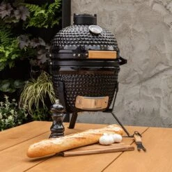 BluMill Kamado BBQ Egg - Kamado 13 Inch - Incl. Vlees Thermometer - Houtskoolbarbecues - Zwart - Ø 27cm -Barbecue Serie Winkel 1200x1200 69