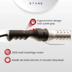Bbq Aansteker Electrisch - Looftlighter - Bbq Starter - Bbq Accesoires - One Minute Lighter - Incl. Bbq Handschoenen - ®Stane -Barbecue Serie Winkel 1200x1200 703