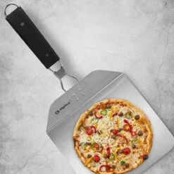 RVS Pizzaschep Inklapbaar Vierkant Handvat - Taartschep - Pizzaspatel BBQ Pannekoeken Spatel -Barbecue Serie Winkel 1200x1200 727