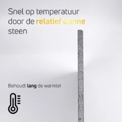 Pizzasteen BBQ Oven - Lava Van Vulkaan Etna - Barbecue Accesoires - Made In Italy - Broodbaksteen - 30x38x1.1 - VDN -Barbecue Serie Winkel 1200x1200 821