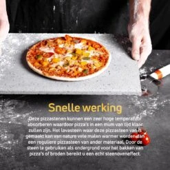 Pizzasteen BBQ Oven - Lava Van Vulkaan Etna - Barbecue Accesoires - Made In Italy - Broodbaksteen - 30x38x1.1 - VDN -Barbecue Serie Winkel 1200x1200 823