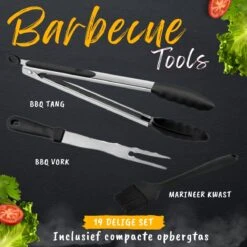 BBQ Gereedschapset - Opbergtas - BBQ Accessoires - BBQ Tang - BBQ Set - BBQ Borstel - BBQ Gereedschap - Roestvrij Staal -Barbecue Serie Winkel 1200x1200 829