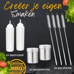 BBQ Gereedschapset - Opbergtas - BBQ Accessoires - BBQ Tang - BBQ Set - BBQ Borstel - BBQ Gereedschap - Roestvrij Staal -Barbecue Serie Winkel 1200x1200 831