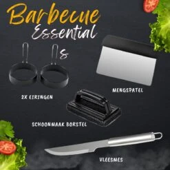 BBQ Gereedschapset - Opbergtas - BBQ Accessoires - BBQ Tang - BBQ Set - BBQ Borstel - BBQ Gereedschap - Roestvrij Staal -Barbecue Serie Winkel 1200x1200 832