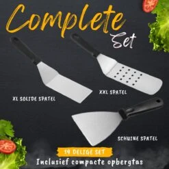 BBQ Gereedschapset - Opbergtas - BBQ Accessoires - BBQ Tang - BBQ Set - BBQ Borstel - BBQ Gereedschap - Roestvrij Staal -Barbecue Serie Winkel 1200x1200 833