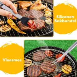 BBQ Accesoires Set Gereedschap Tang Borstel Barbecue Kookgerei - 10 Delig -Barbecue Serie Winkel 1200x1200 836