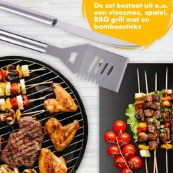 BBQ Accesoires Set Gereedschap Tang Borstel Barbecue Kookgerei - 10 Delig -Barbecue Serie Winkel 1200x1200 838