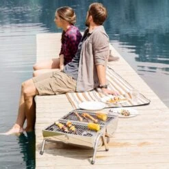 BBQ Collection Houtskoolbarbecue - Cilinder - Chroom -Barbecue Serie Winkel 1200x1200 85