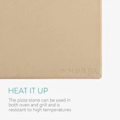 Navaris Pizzasteen XL Voor Oven En Barbecue - Rechthoekige Pizzaplaat 38 X 30 Cm - Inclusief Pizzaschep Met Extra Lang Handvat En Receptenboek -Barbecue Serie Winkel 1200x1200 895