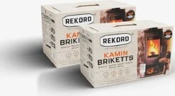 Bruinkoolbriket 10 Kg REKORD- Briketten - Brandhout-briketten Geperst -houtkachel 10kg - 18stk -Barbecue Serie Winkel 1200x660