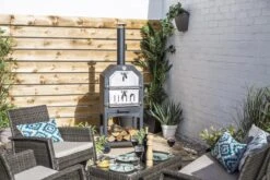 Merkloos MaxxGarden Pizza Oven - Smoker Barbecue Houtskool 45 X 65 X 158cm -Barbecue Serie Winkel 1200x800 6