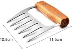 GrillX Luxe Vleesklauwen - Houten Handvat - RVS Meat Claws - Vleesshredder - Pulled Pork, Chicken - BBQ Accesoires -Barbecue Serie Winkel 1200x806 1