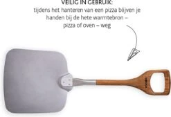 Boska Pizzaschep Barbecue - Kort Handvat - Stabiel - Aluminium - Eikenhout - BBQ Accessoires -Barbecue Serie Winkel 1200x820