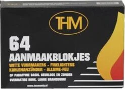 THM Witte Aanmaakblokjes Paraffine 64 Stuks Omdoos 12 Pakjes -Barbecue Serie Winkel 1200x858