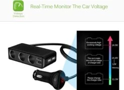 WiseGoods - Premium Auto Sigarettenaansteker Splitter - 4 Poorten USB - Autolader USB - Autolader Splitter - 12V Splitter -Barbecue Serie Winkel 1200x870 4