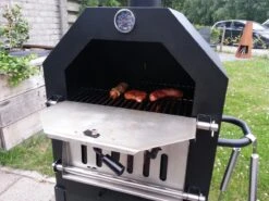 Merkloos MaxxGarden Pizza Oven - Smoker Barbecue Houtskool 45 X 65 X 158cm -Barbecue Serie Winkel 1200x900 12