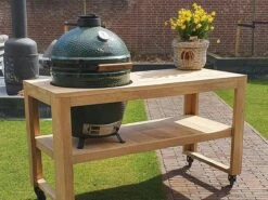 BBQ Tafel - Geschikt Voor Big Green Large/Bastard Large/Bastard Large Urban/Yakiniku 19 Inch/Monolith Large - Eikenhout - 87 Cm -Barbecue Serie Winkel 1200x900 2