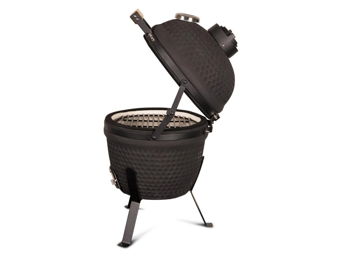 Patton Kamado Grill 13" - Keramisch - Kookoppervlak Ø 28 - Mat Zwart 8 Patton Kamado Grill 13" - Keramisch - Kookoppervlak Ø 28 - Mat Zwart - Afbeelding 8