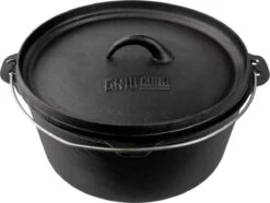 Grill Guru Cast Iron Dutch Oven - Gietijzeren Pan Met Deksel - Medium 23cm
