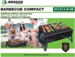 Benson Barbecue Compact - Met Handvat - 35 X 27 X 20 Cm -Barbecue Serie Winkel 1200x916