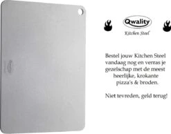 Pizzasteen Van Staal – Pizza Steen - Pizza En Brood Bakken - 40 X 30 X 0,6 Cm - Cadeau Voor Man - Kitchen Steel By Qwality -Barbecue Serie Winkel 1200x944 1